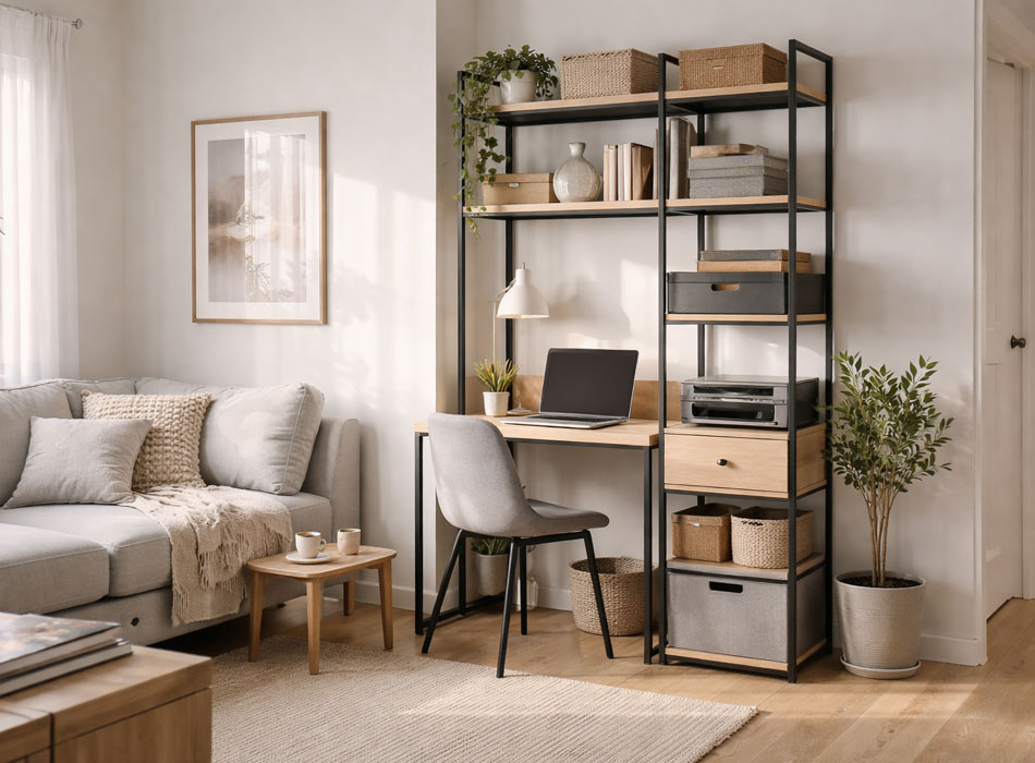 Defined-remote-work-zone-in-a-compact-apartment-living-area