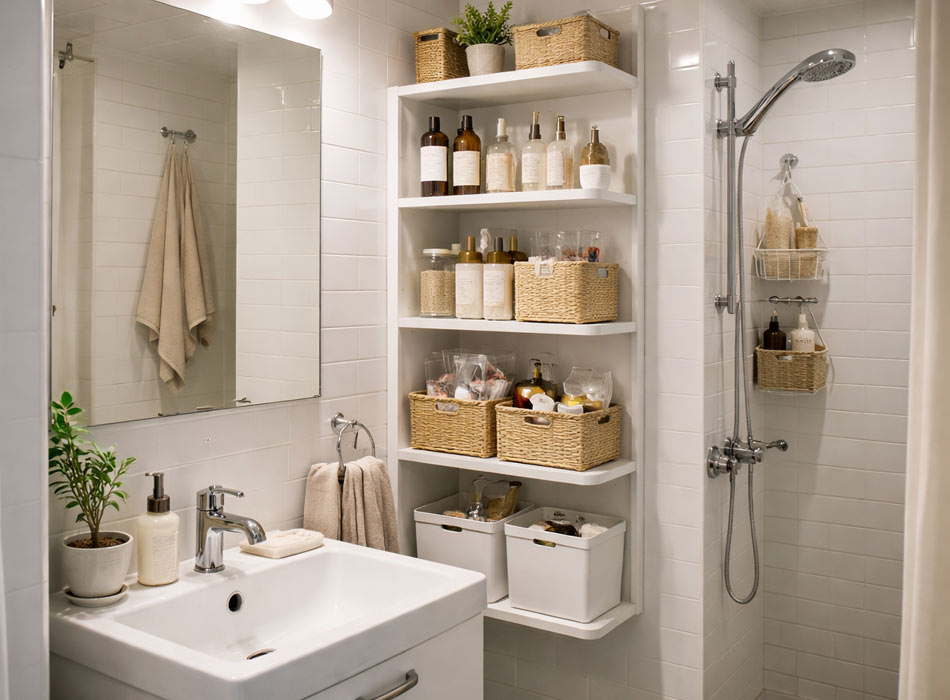 Small-Bathroom-Corner-Shelving