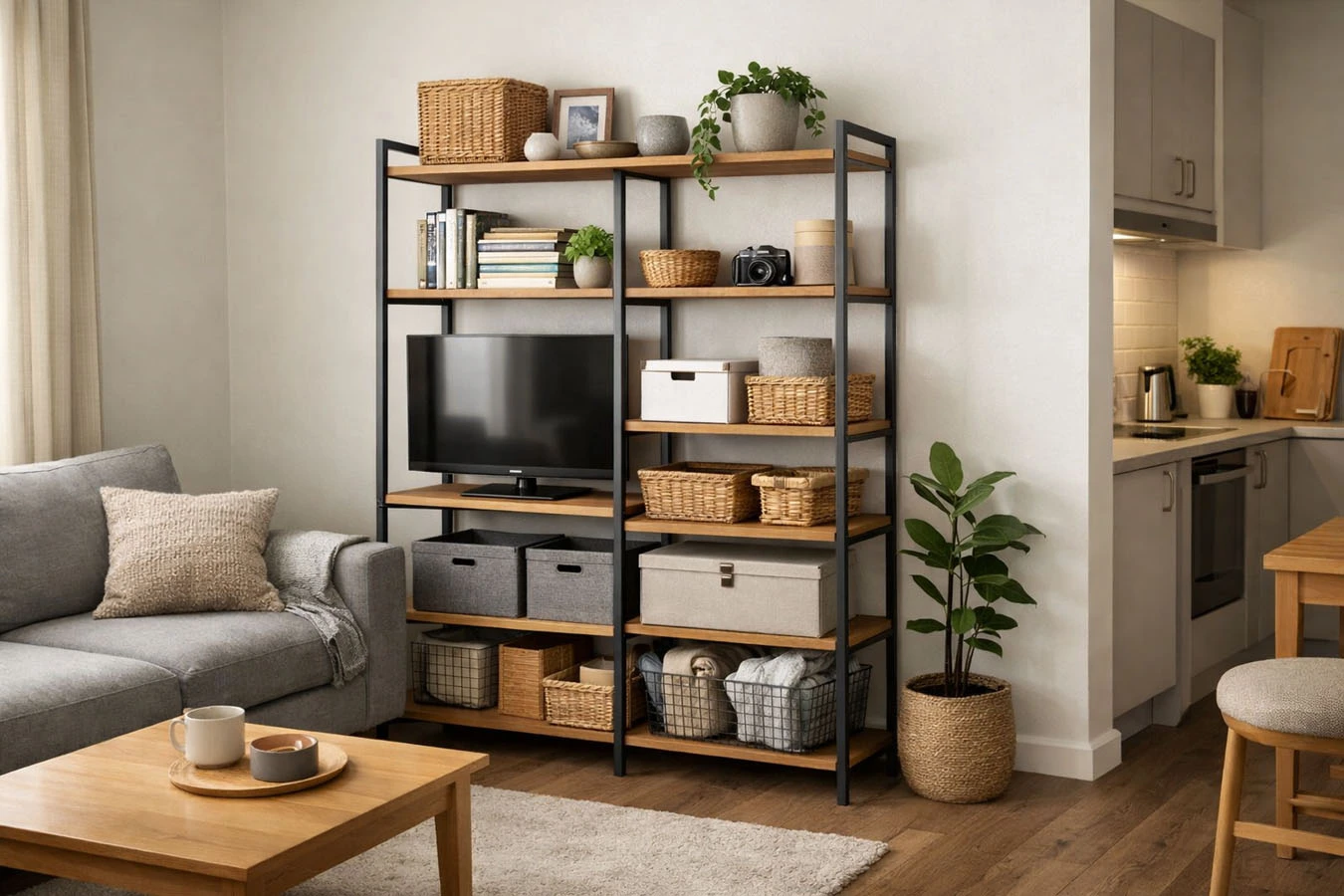 Renter-Friendly Shelving Ideas Without Drilling - Smart Space Living